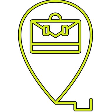 Harita pin konumu simgesi - taslak biçimi