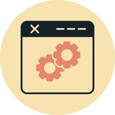 ayar simgesi, vektör illüstrasyonu ayarlanıyor