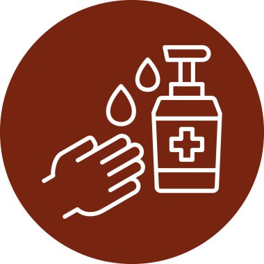 elde sabun ikonu vektör illüstrasyonu