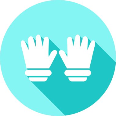 eldiven web simgesi, vektör tasarımı