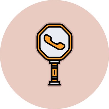 telefon simgesi vektör illüstrasyonu