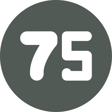 777 simgesi, basit vektör illüstrasyon tasarımı