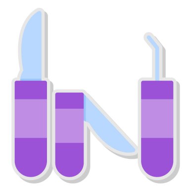 Test tüpleri. Web simgesi basit illüstrasyon