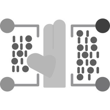 Harita biçimindeki insanların vektör simgesi