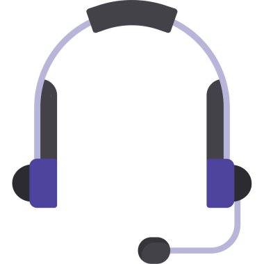 Kulaklık. Web simgesi basit illüstrasyon