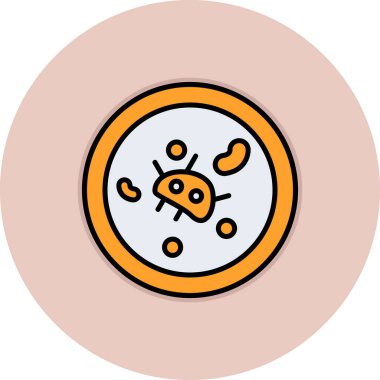 Virüs. Web simgesi basit illüstrasyon