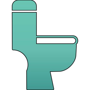 Tuvalet. Web simgesi basit illüstrasyon