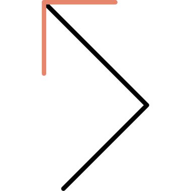 Beyaz arkaplanda sol ok simgesi izole edildi. vektör illüstrasyonu