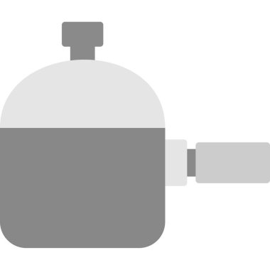 Su ısıtıcısı düz vektör simgesi