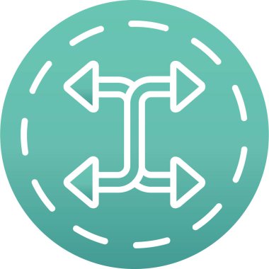 Ok. Web simgesi basit illüstrasyon