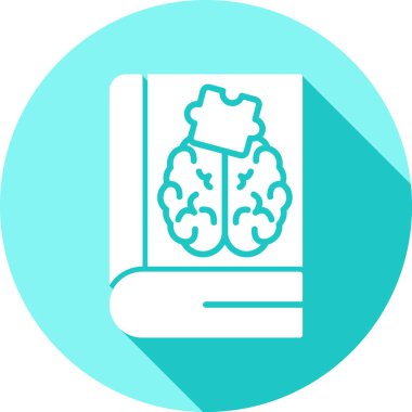 Beyin. Web simgesi basit illüstrasyon