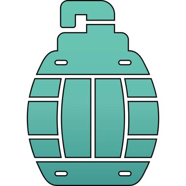 Askeri kask simgesi, basit tarzı