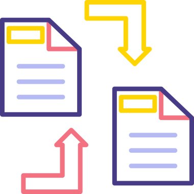 belge dosya simgesi doldurulmuş özet biçimi