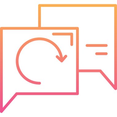 Mesaj var. Web simgesi basit illüstrasyon