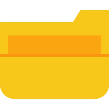 klasör web simgesi, vektör çizim