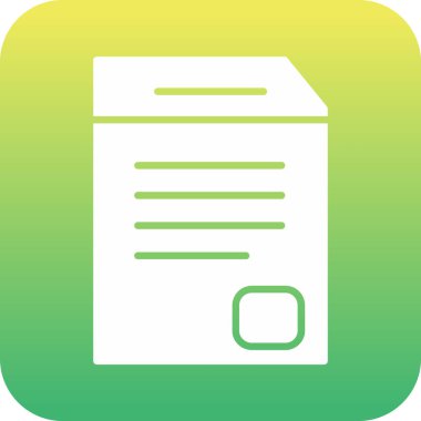 Vektör belgesi Simge illüstrasyonu