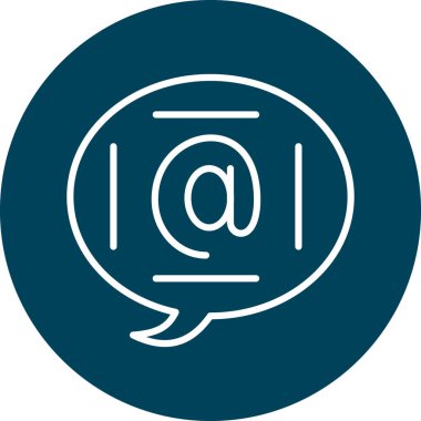 Bir harf simgesinin vektör illüstrasyonu