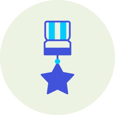 Madalya ikon vektör illüstrasyonu