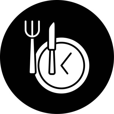 Yemek. Web simgesi basit tasarım