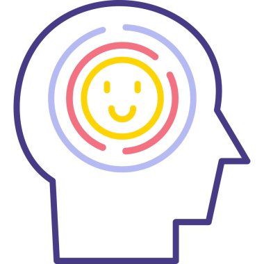 Kafa. Web simgesi basit tasarım