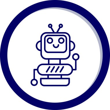 Robot simgesi, vektör çizimi