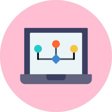 şebeke. Web simgesi basit illüstrasyon