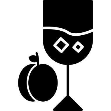 meyve suyu ikonu katı biçimde