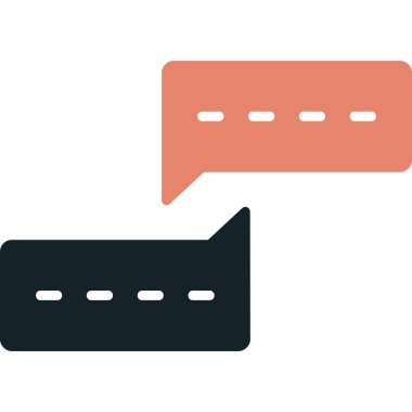 Sohbet mesajı vektör illüstrasyonu