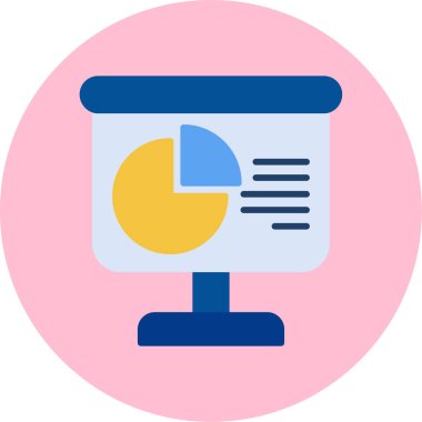 Analiz. Web simgesi basit illüstrasyon