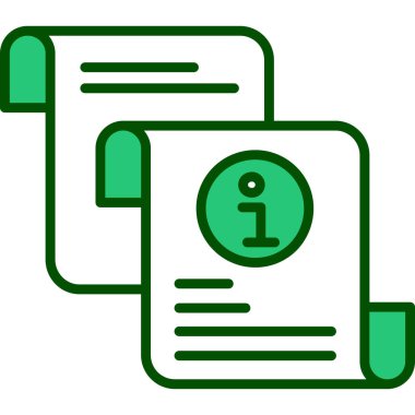 Belge. Web simgesi basit illüstrasyon