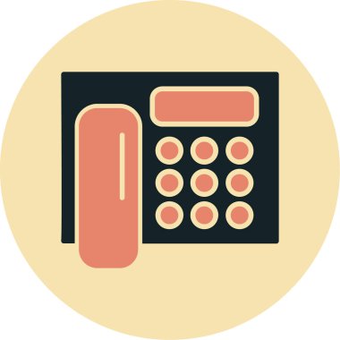 Telefonunuz var. Web simgesi basit illüstrasyon