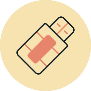 USB Flash sürücü simgesi.