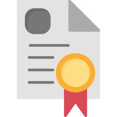 Rozet stili sertifika ödülü simgesi