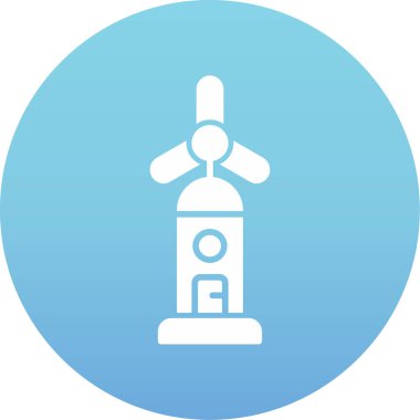 Yel değirmeninin vektör simgesi