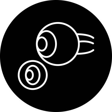 Çizgi film simgesinin vektör çizimi