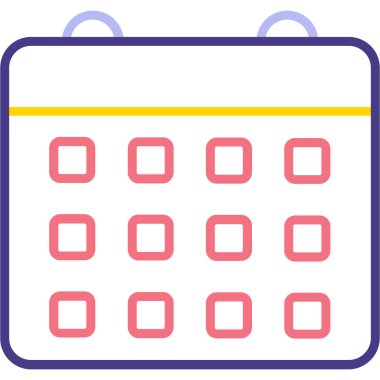 Takvim. Web simgesi basit tasarım