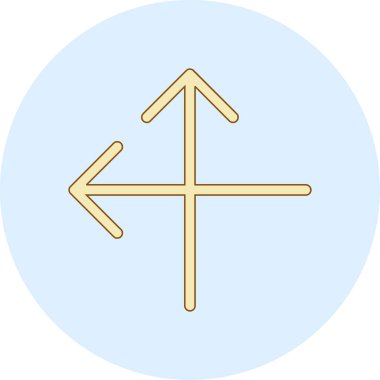 Ok. Web simgesi basit illüstrasyon