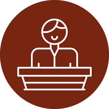 avatar. Web simgesi basit illüstrasyon