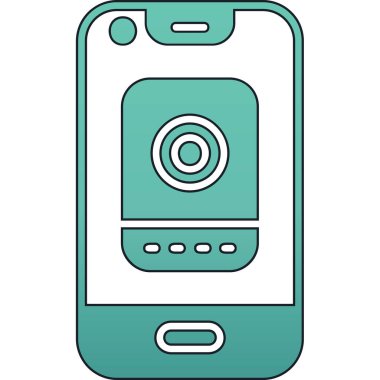 akıllı telefon simgesi vektör illüstrasyonu