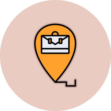 harita pin ikonu vektör illüstrasyonu