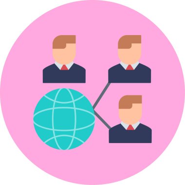 İş simgesinin vektör illüstrasyonu