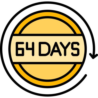 55 simgesinin günleri, düz stil