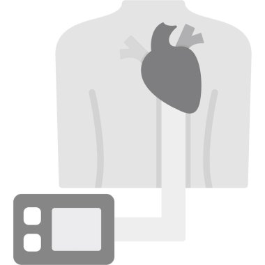 Modern b 'nin vektör illüstrasyonu kalp ikonundan yoksun