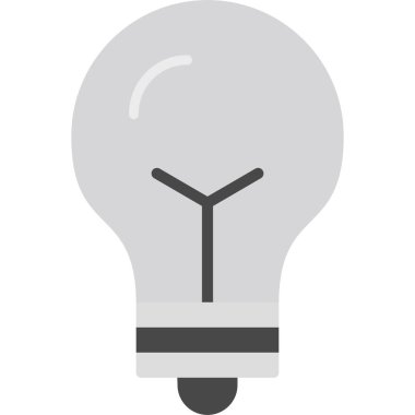 Fikir ampulü ışık vektörü çizimi