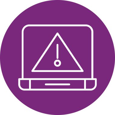 Bilgisayar. Web simgesi basit illüstrasyon