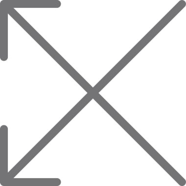 ok yönü simgesi ana hat biçiminde