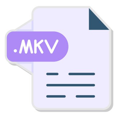 dosya biçimi simgesi, vektör illüstrasyonu