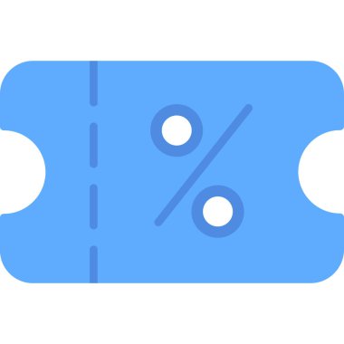 İndirim etiketi düz vektör simgesi