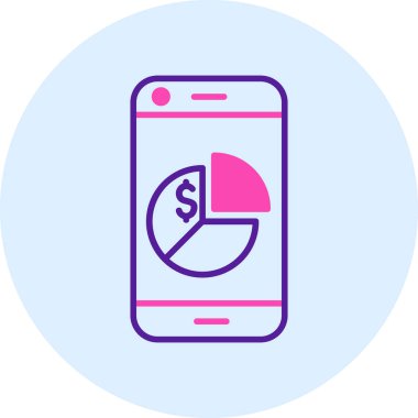 Cep telefonu simgesi, vektör illüstrasyonu