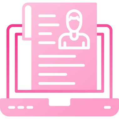 Belge. Web simgesi basit illüstrasyon